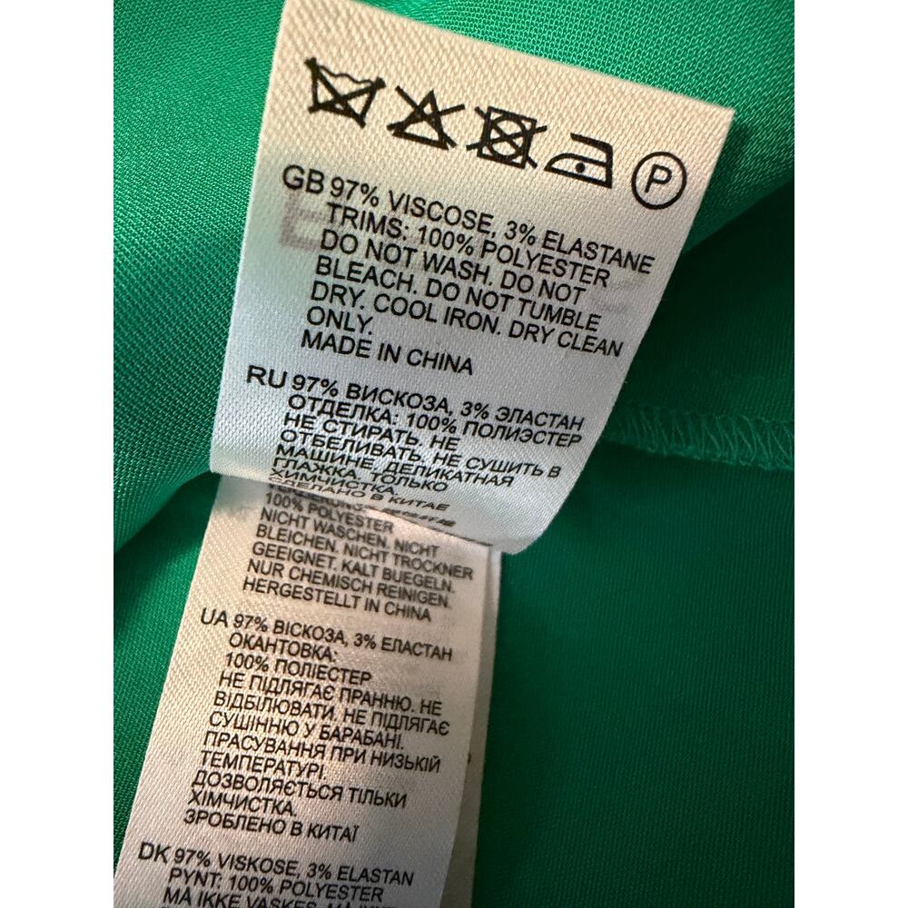 REISS Layla Bodycon Dress in Green Size 4 NWT - Picture 15 of 15
